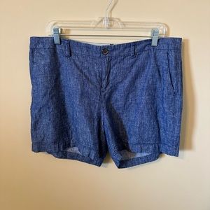 Old Navy Blue Every Day Linen Shorts